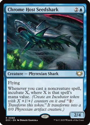 Chrome Host Seedshark (EOC-068) - Commander: Edge of Eternities