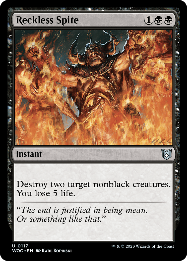 Malveillance téméraire (WOC-117) - Commandant des Terres sauvages d'Eldraine