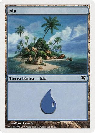 Island (Spanish) - "Isla" (G48) (PSAL-G48) - Magic Encyclopedia 2005 (Salvat/Hachette)