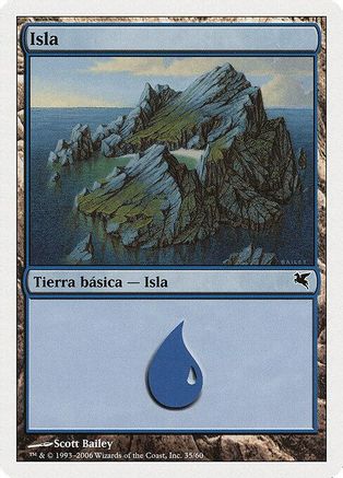 Island (Spanish) - "Isla" (G35) (PSAL-G35) - Magic Encyclopedia 2005 (Salvat/Hachette)