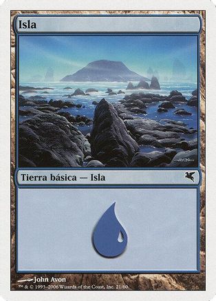 Island (Spanish) - "Isla" (E21) (PSAL-E21) - Magic Encyclopedia 2005 (Salvat/Hachette)