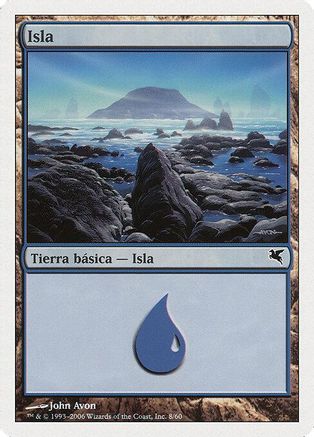 Island (Spanish) - "Isla" (E8) (PSAL-0E8) - Magic Encyclopedia 2005 (Salvat/Hachette)