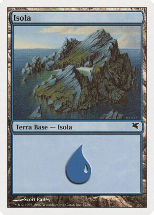 Island (Italian) - "Isola" (E57) (PSAL-E57) - Magic Encyclopedia 2005 (Salvat/Hachette)
