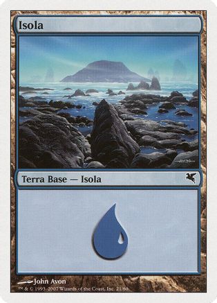 Island (Italian) - "Isola" (E21) (PSAL-E21) - Magic Encyclopedia 2005 (Salvat/Hachette)