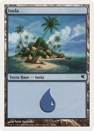 Island (Italian) - "Isola" (E10) (PSAL-E10) - Magic Encyclopedia 2005 (Salvat/Hachette)