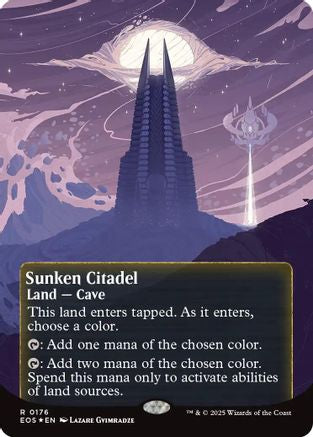 Sunken Citadel (0176) (Borderless) (Galaxy Foil) (EOS-176) - Edge of Eternities: Stellar Sights Foil