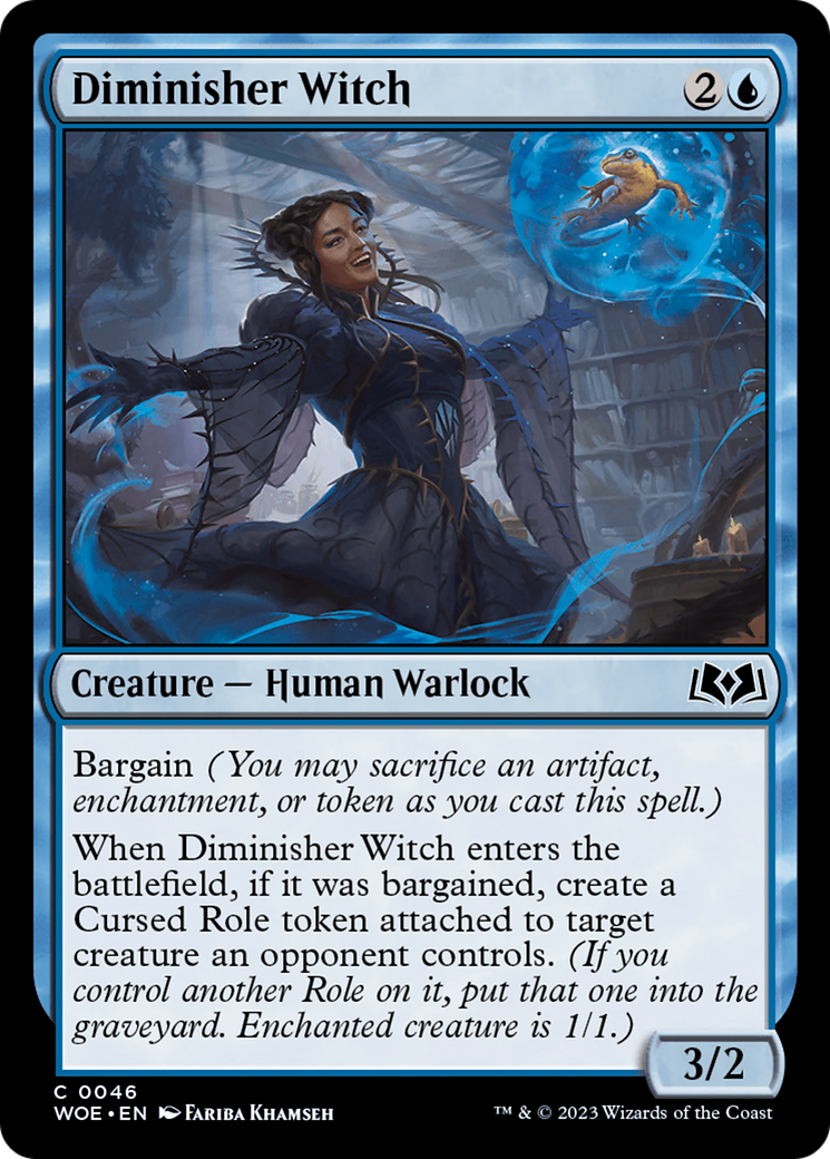 Sorcière Diminutrice (WOE-046) - Les Terres Sauvages d'Eldraine