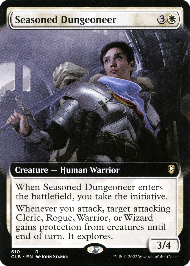 Seasoned Dungeoneer (Extended Art) (CLB-610) - Commander Legends: Battle for Baldur's Gate: (Extended Art)