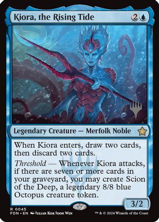 Kiora, the Rising Tide (PPEOE-045) - Promo Pack: Edge of Eternities Foil
