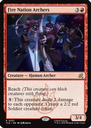 Fire Nation Archers (TLE-237) - Avatar: The Last Airbender: Eternal-Legal Foil