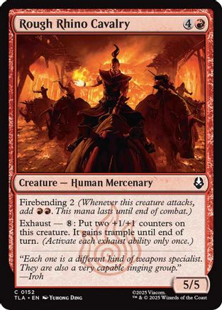 Rough Rhino Cavalry (TLA-152) - Avatar: The Last Airbender