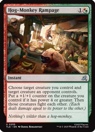 Hog-Monkey Rampage (TLE-255) - Avatar: The Last Airbender: Eternal-Legal Foil