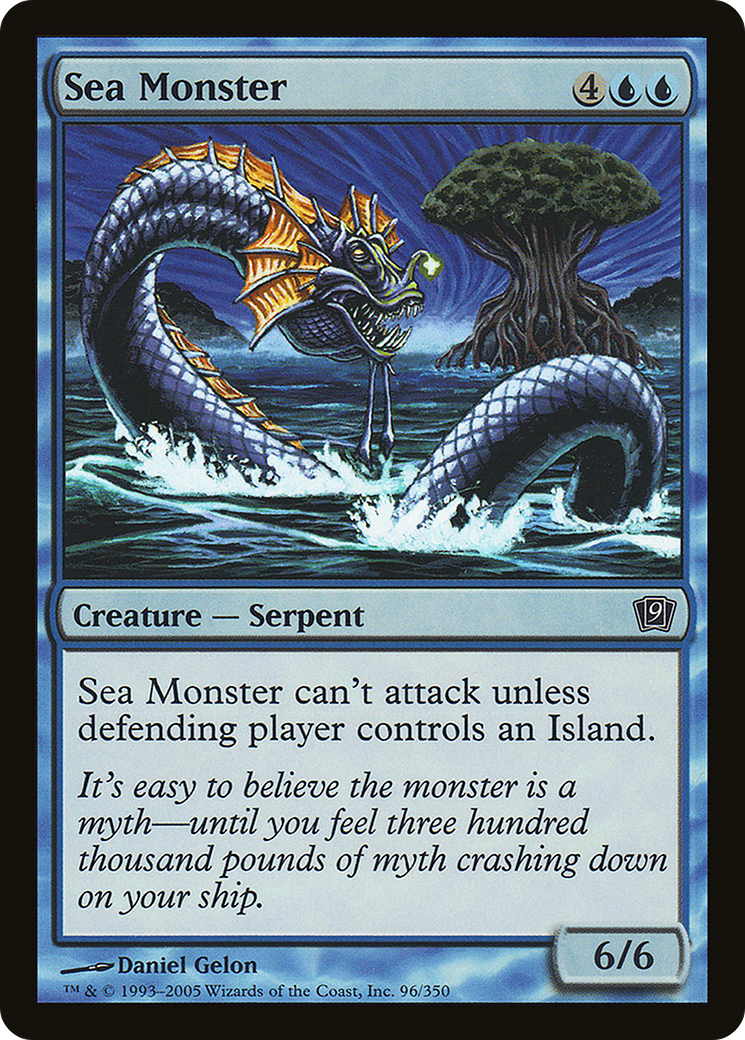 Sea Monster (9ED-96★) - Ninth Edition Foil