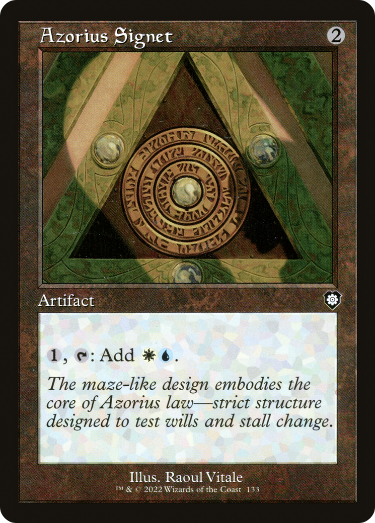 Azorius Signet (Retro Frame) (BRC-133) - The Brothers' War Commander