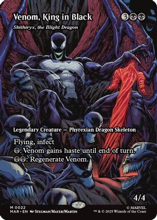 Venom, King in Black - Skithiryx, the Blight Dragon (MAR-022) - Marvel Eternal-Legal Foil