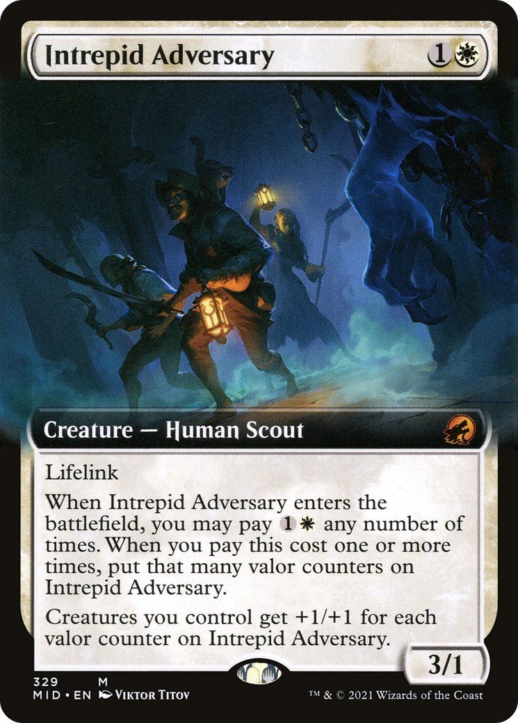 Intrépide Adversaire (MID-329) - Innistrad : Chasse de Minuit : (Extended Art) Foil