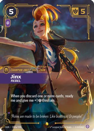 Jinx - Rebel (Alternate Art) (202a/298) - Origins