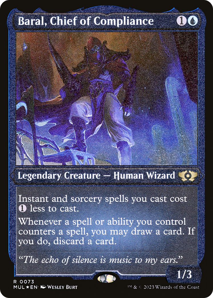 Baral, chef de la conformité (MUL-073) - Feuille gravée Multiverse Legends