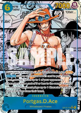 Portgas.D.Ace (119) (Manga) (OP13-119) - Carrying On His Will Foil