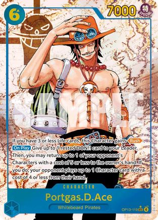 Portgas.D.Ace (119) (Parallel) (OP13-119) - Carrying On His Will Foil
