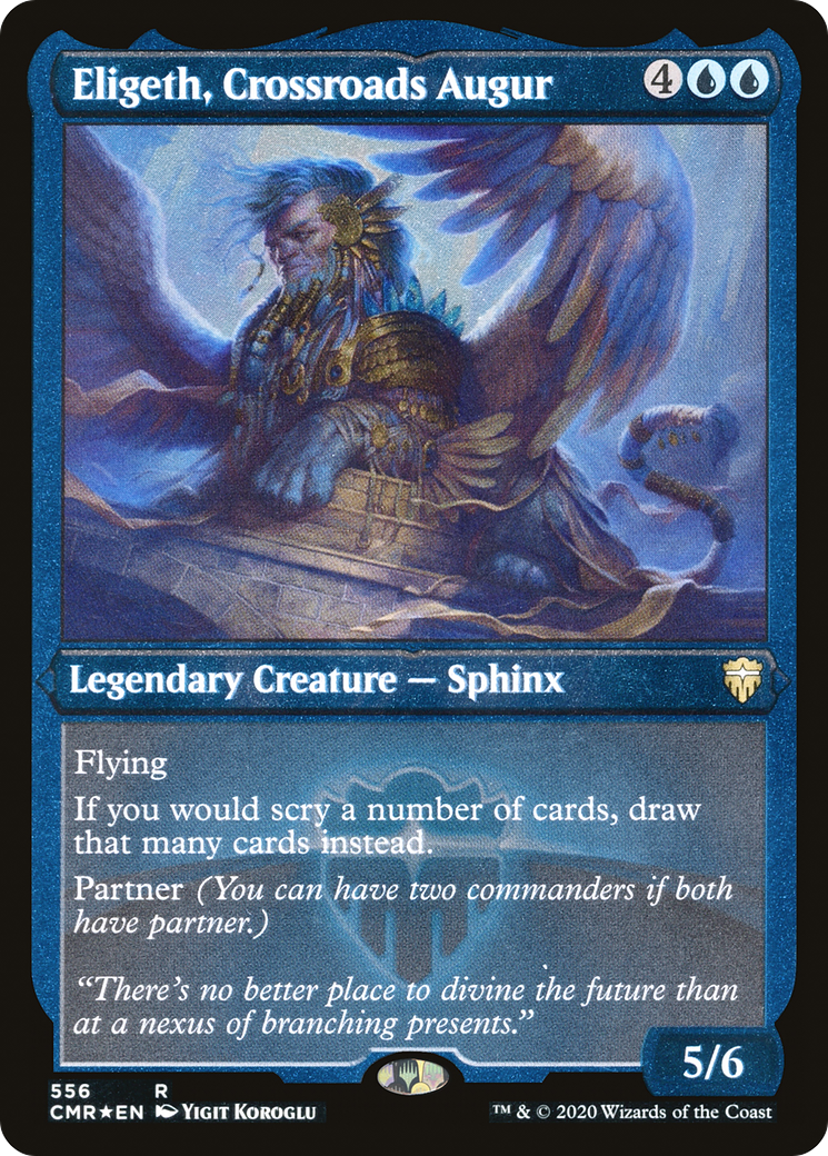 Eligeth, Crossroads Augur (Foil Etched) (CMR-556) - Commander Legends Etched Foil