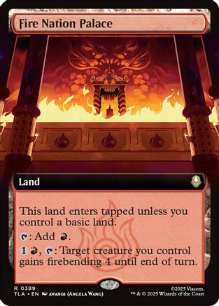Fire Nation Palace (Extended Art) (TLA-389) - Avatar: The Last Airbender Foil