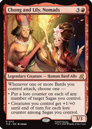 Chong and Lily, Nomads (TLE-113) - Avatar: The Last Airbender: Eternal-Legal Foil