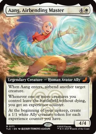 Aang, Airbending Master (Extended Art) (TLE-171) - Avatar: The Last Airbender: Eternal-Legal