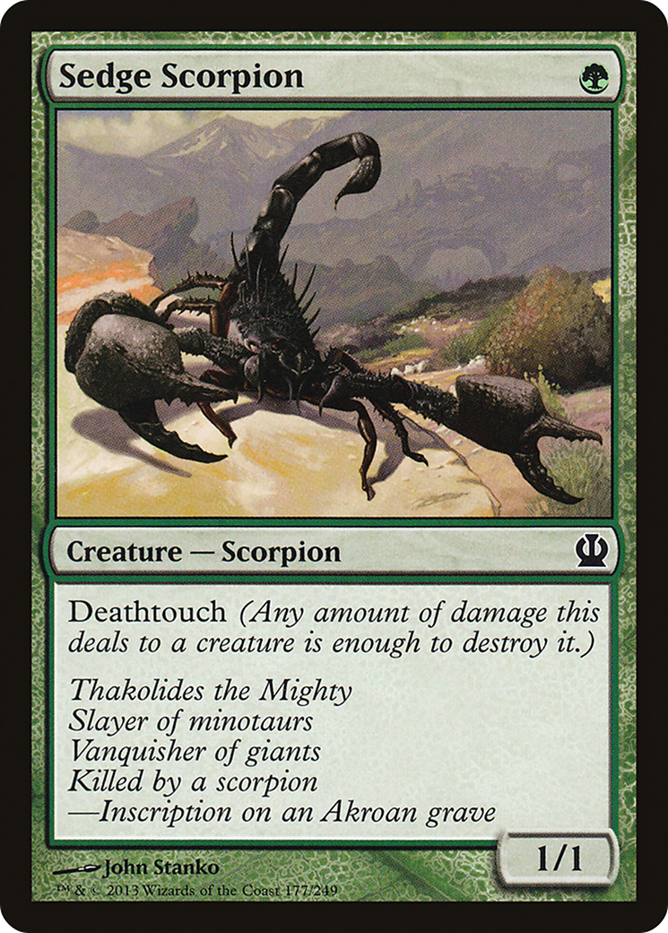 Scorpion des carex (THS-177) - Theros Foil