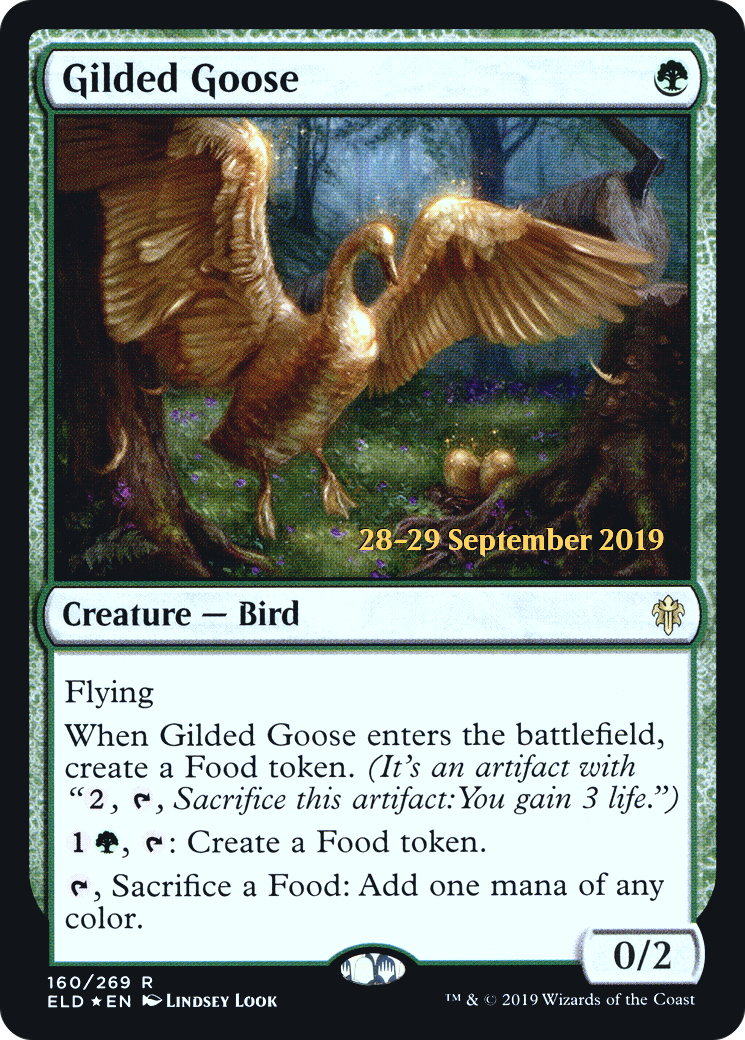 Gilded Goose (PRE-160) - Throne of Eldraine Promos Foil