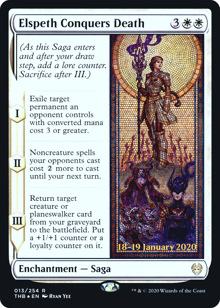 Elspeth Conquers Death (PRE-013) - Theros Beyond Death Promos Foil