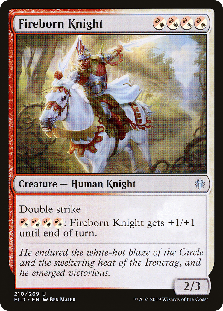 Fireborn Knight (ELD-210) - Throne of Eldraine