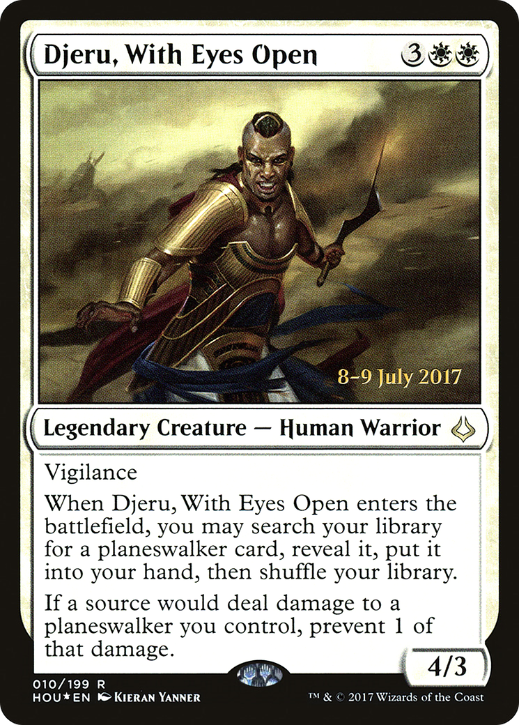 Djeru, With Eyes Open (PRE-010) - Hour of Devastation Promos Foil