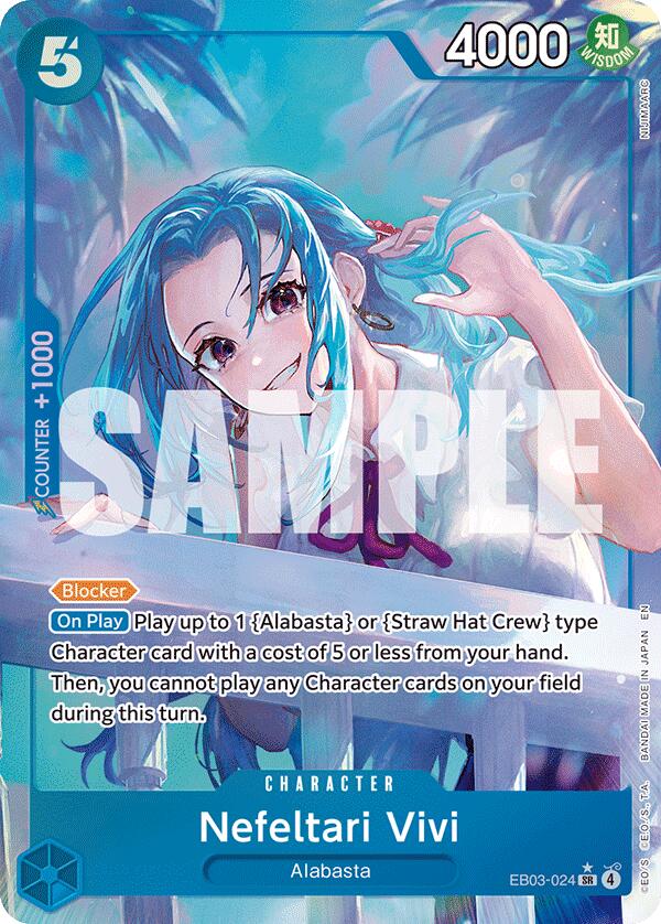 [英語版] ネフェルタリ・ビビ EB03-024 Nefeltari Vivi (024) (Alternate Art) [EB-03 - EB03-024] – Centre