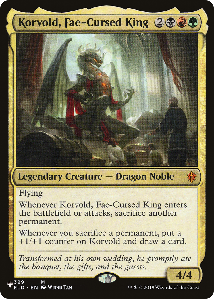 Korvold, Fae-Cursed King (LIST-ELD-329) - The List