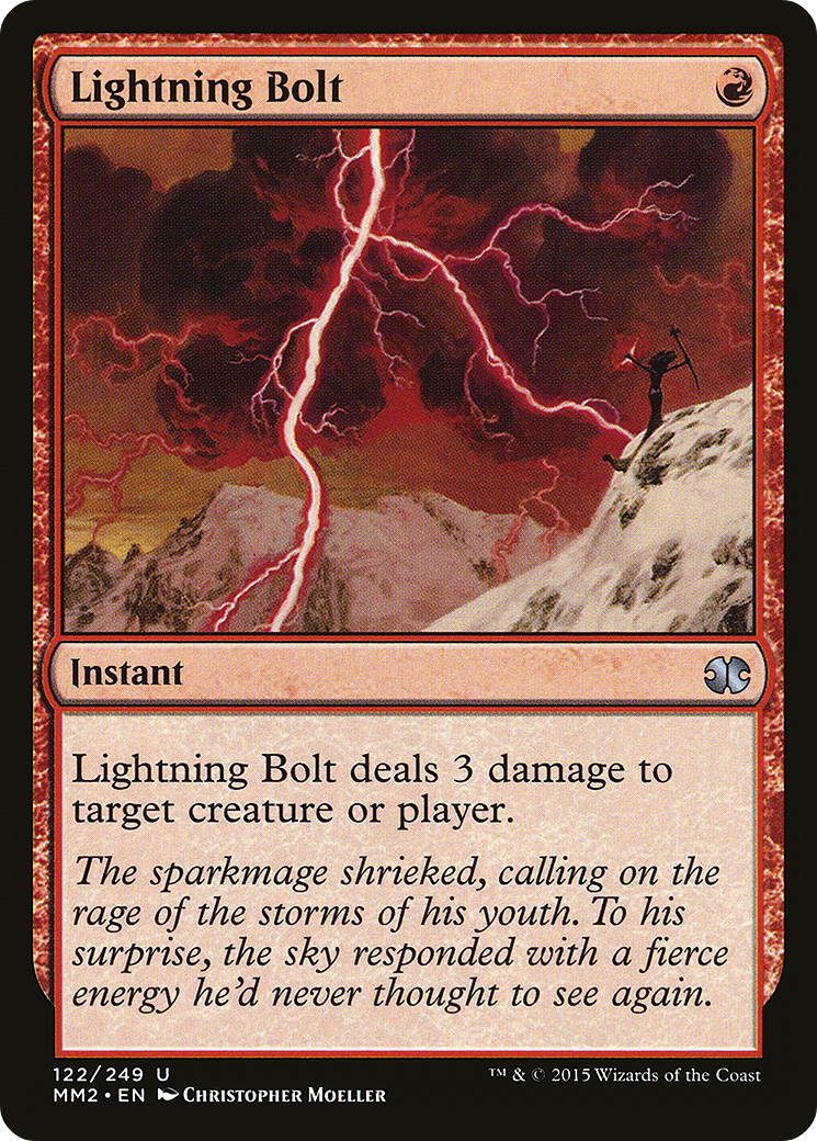 Lightning Bolt (MM2-122) - Modern Masters 2015 Foil