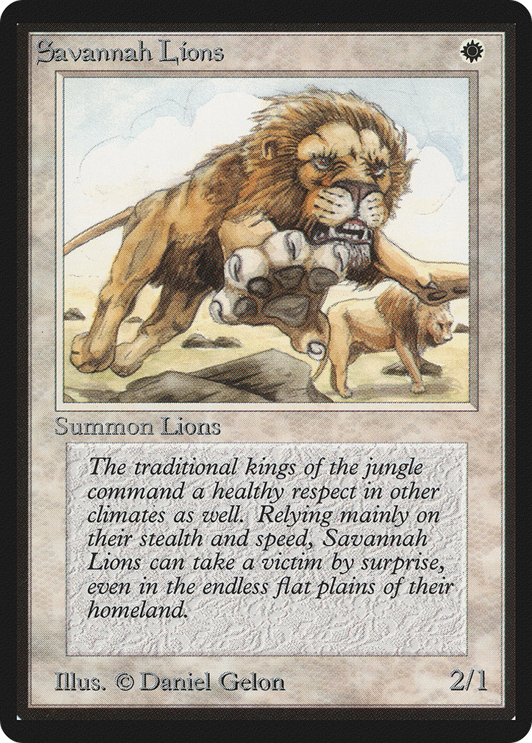 Savannah Lions (LEB-039) - Limited Edition Beta