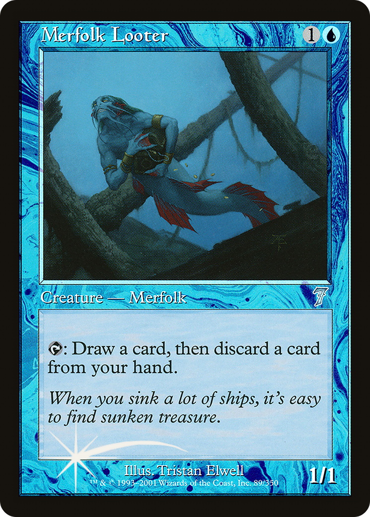Merfolk Looter (7ED-89★) - Seventh Edition Foil