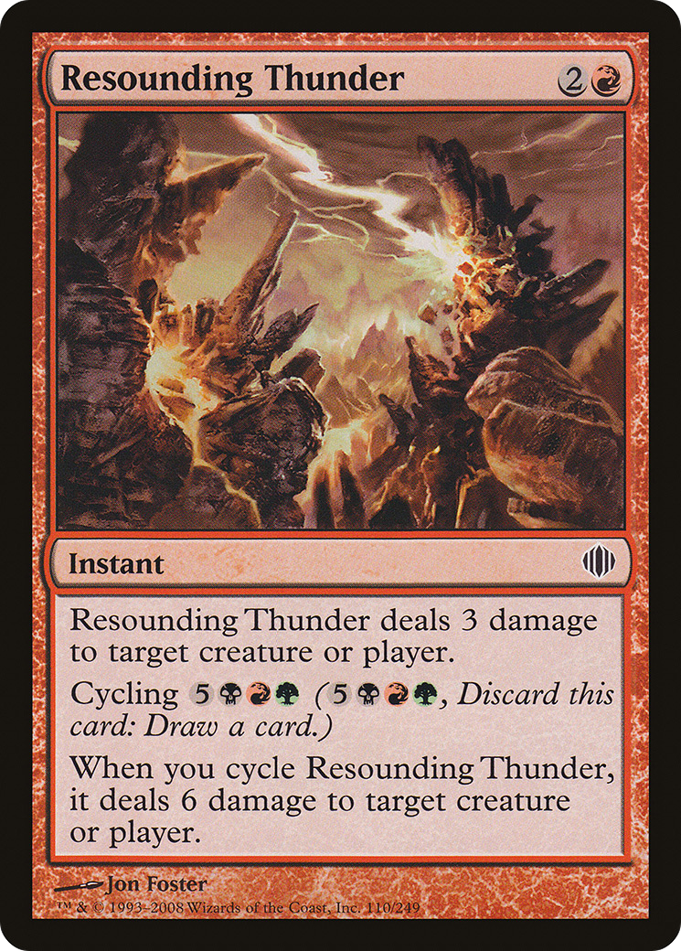 Resounding Thunder (ALA-110) - Shards of Alara Foil