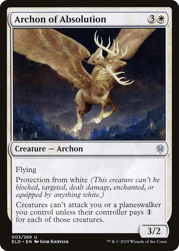 Archon of Absolution (ELD-003) - Throne of Eldraine Foil