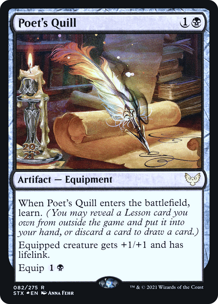 Poet's Quill (PRE-82S) - Strixhaven: School of Mages Promos Foil