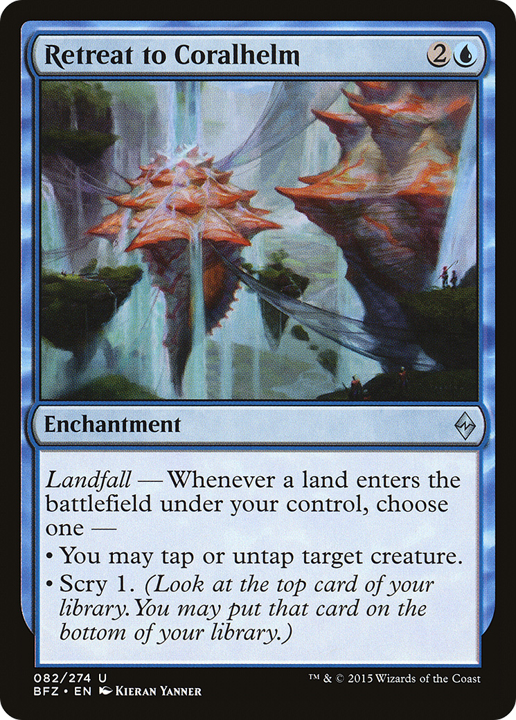 Retraite vers Coralhelm (BFZ-082) - Bataille pour Zendikar