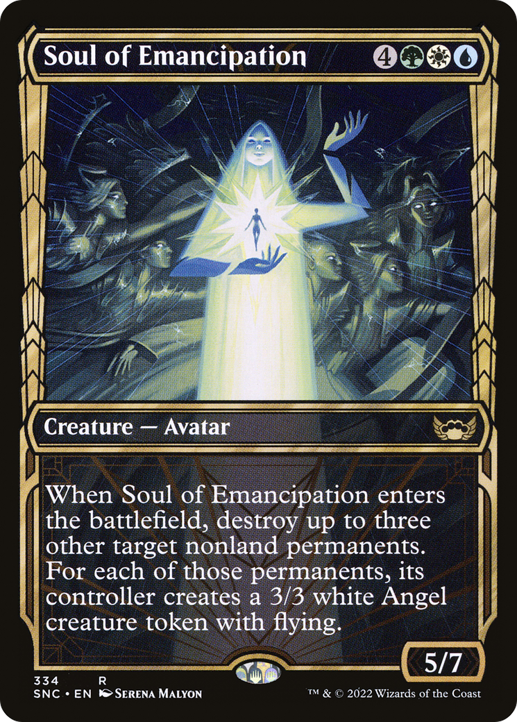 Soul of Emancipation (Showcase) (SNC-334) - Streets of New Capenna: (Showcase) Foil