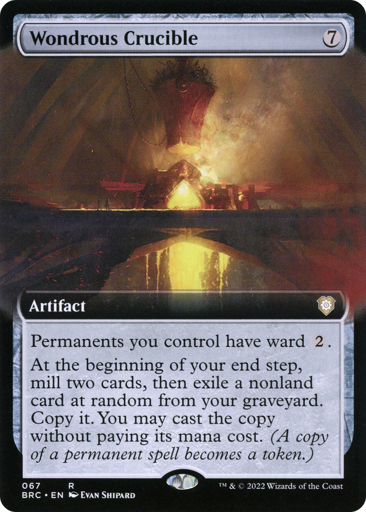 Wondrous Crucible (Extended Art) (BRC-067) - The Brothers' War Commander: (Extended Art)