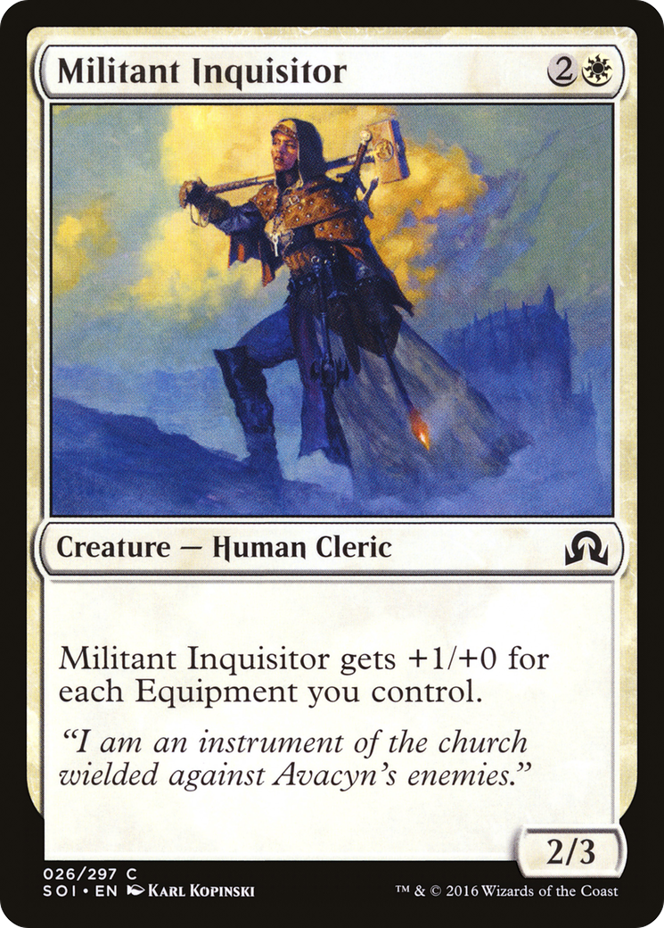 Inquisiteur militant (SOI-026) - Ombres sur Innistrad