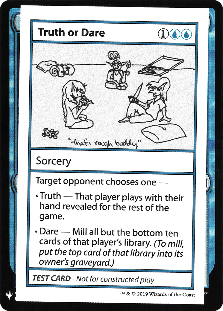 Action ou Vérité (CMB1-032) - Cartes de test Mystery Booster 2019