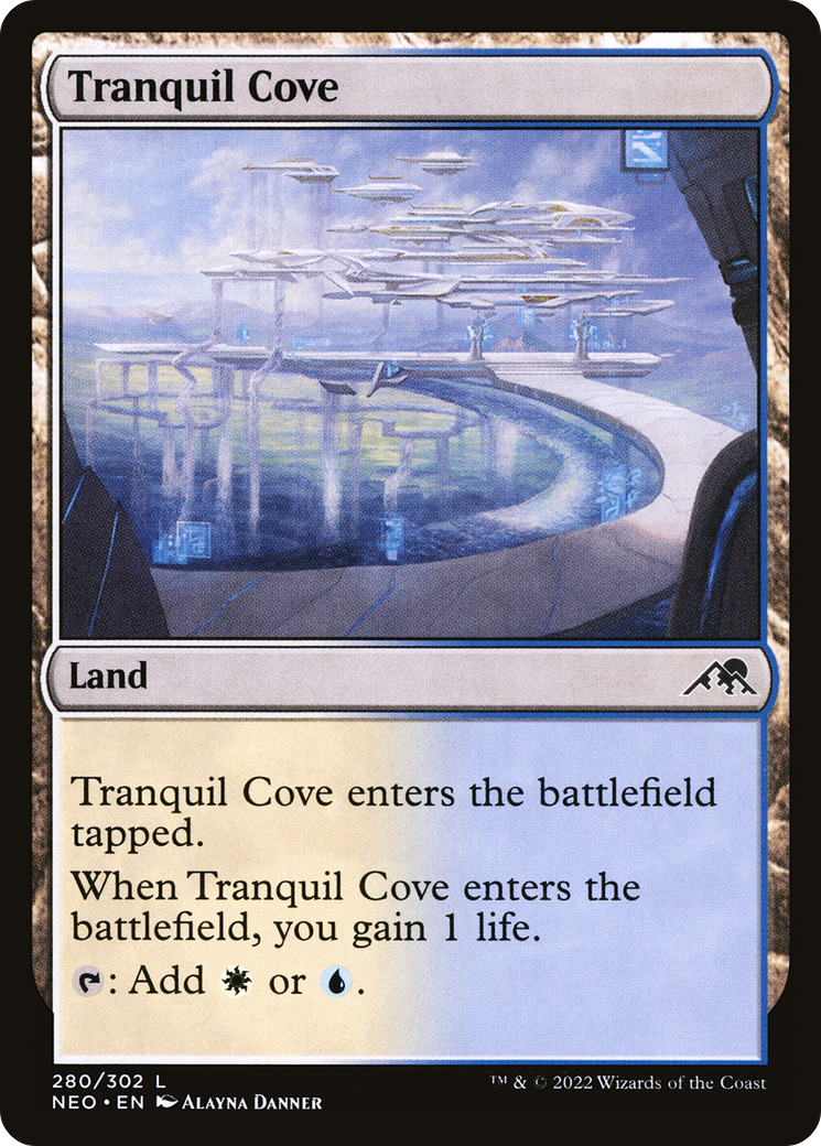 Tranquil Cove (NEO-280) - Kamigawa : Neon Dynasty Foil