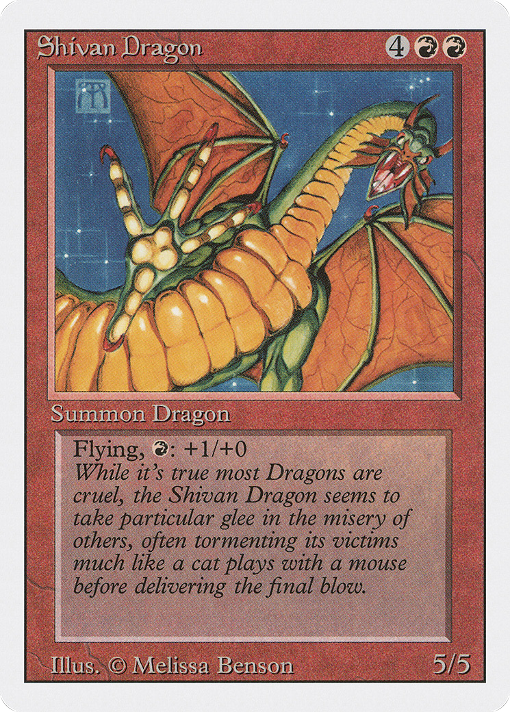 Shivan Dragon (3ED-177) - Édition révisée