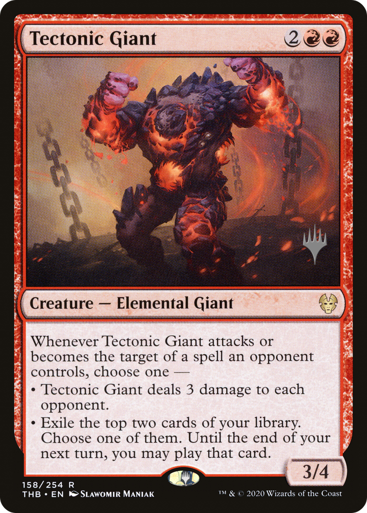 Tectonic Giant (PPTHB-158P) - Theros Beyond Death Promos