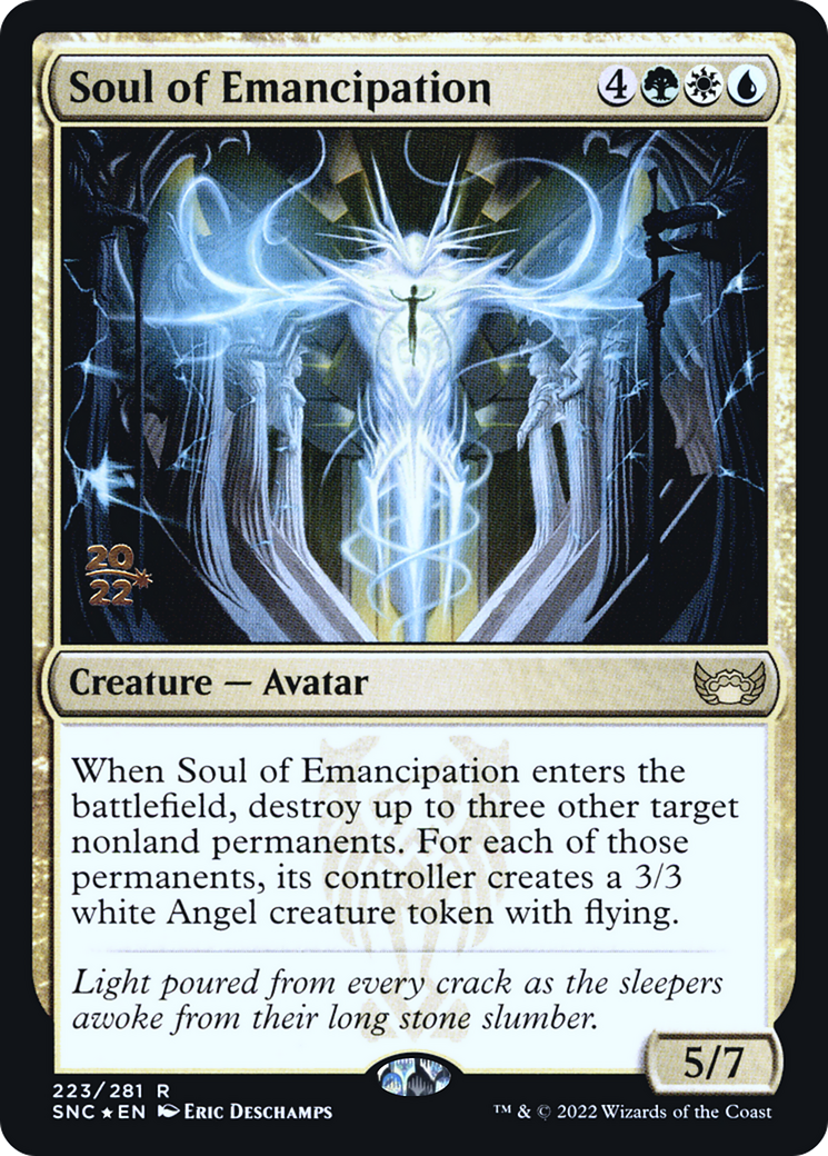 Soul of Emancipation (PRE-223S) - Streets of New Capenna Promos Foil